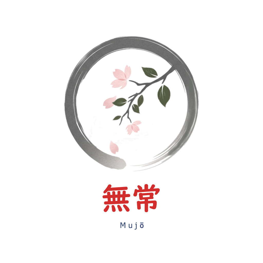 Mujō 無常 - enso-sirkel med sakuragren
